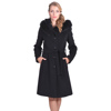 black lady m coat wool alpaca, crni kaput vuna alpaka