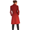 Women's classic winter coat made of wool cashmere fabric.