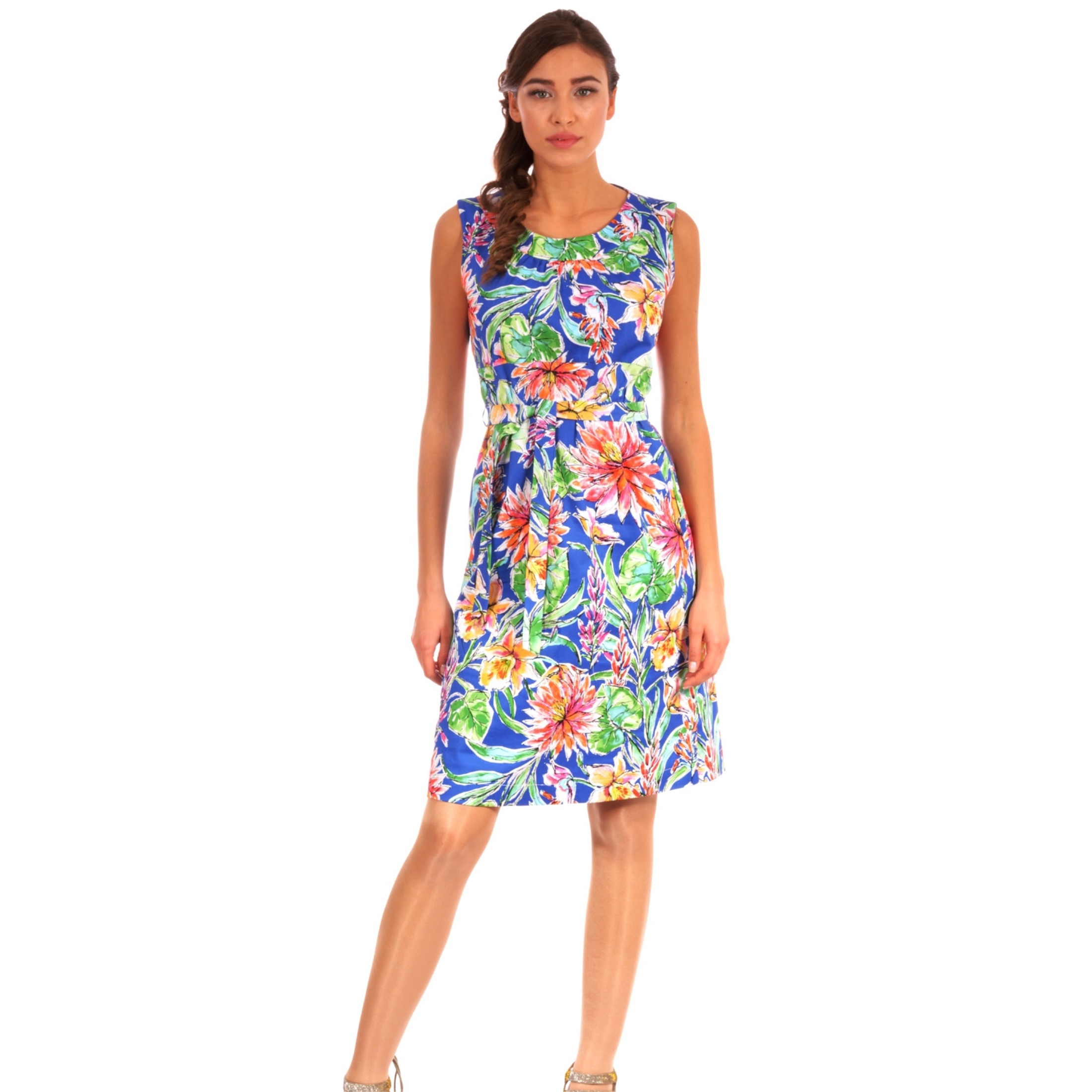women's dress lady m coloured, ženska šarena haljina lady m